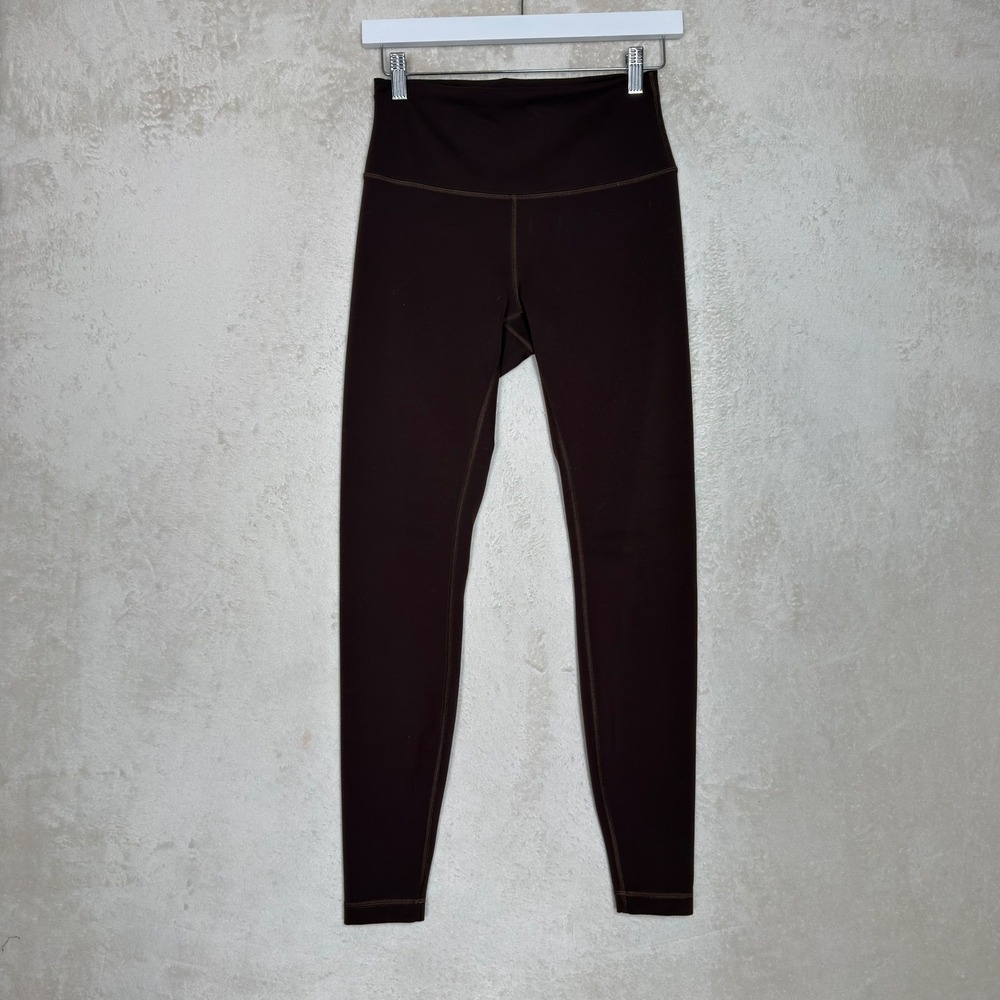 Lululemon Wunder Train High-Rise Tight 28 Espresso Brown Size 8 Running Minimal